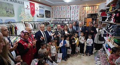 Samsun'da Kızılay'ın mağazası kışa hazır