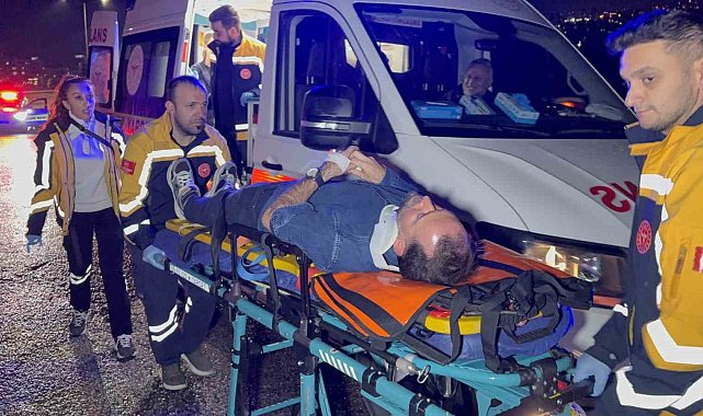 Samsun'da otomobil orta refüje çıktı: 2 yaralı