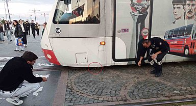Samsun'da yürekleri ağza getiren anlar