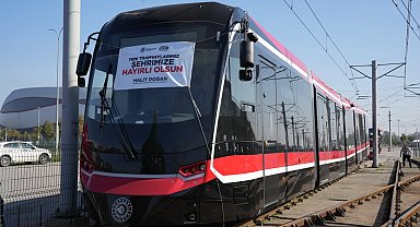 Samsun'a dördüncü yeni tramvay ulaştı