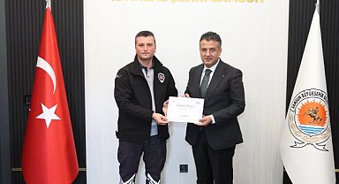 Samsun'da kahraman personele anlamlı teşekkür