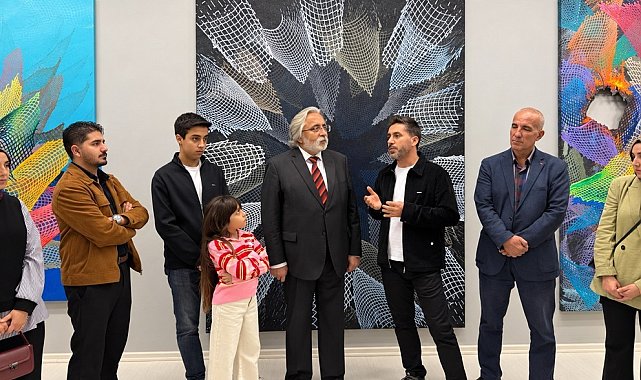 SANKO sanat galerisinde "Sonsuzluk Ağları" temalı resim sergisi