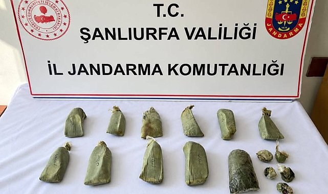 Şanlıurfa'da 5,5 kilogram esrar ele geçirildi