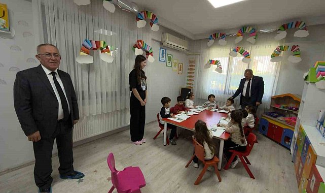 Sarıgöl'de miniklerin eğitim yuvasına ziyaret