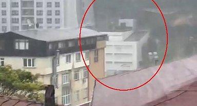 Sarıyer'de sel böyle geldi