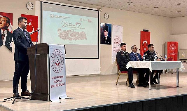 Şehit babası ve gaziler liselilerle bir araya geldi