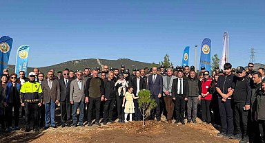 Şehit polis memuru için hatıra ormanı oluşturuldu