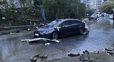 Selin vurduğu Ayazağa'da hasar, gün ağarınca ortaya çıktı