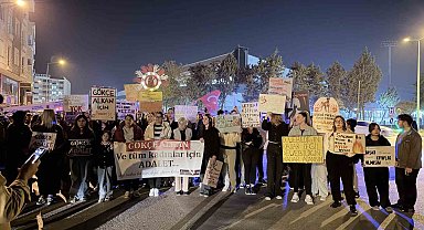 Sevgilisi tarafından öldürülen Gökçe için yürüyüş düzenlendi
