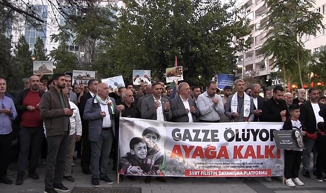 Siirt'te Aksa Tufanının 3. yıl dönümünde Filistin'e destek