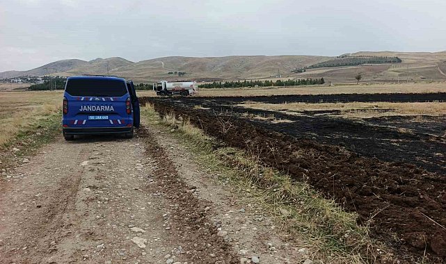 Siirt'te anız yakan çiftçiye adli ve idari işlem