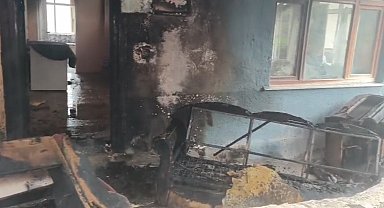 Sinop'ta ev yangını