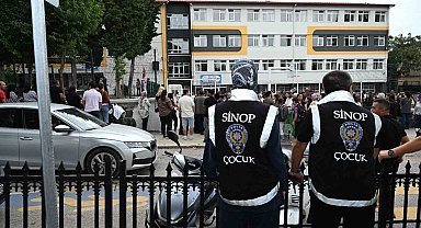 Sinop'ta okul çevreleri ve servislere denetim