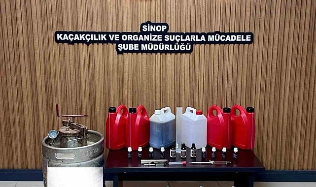 Sinop'ta sahte alkol operasyonu:1 gözaltı