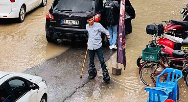 Şırnak'ta sağanak nedeni ile hayat durdu
