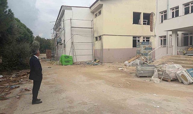 Söke'de meslek lisesinde güçlendirme çalışmaları sürüyor