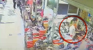 Spor ayakkabı almak için iş yerini dolandırdı