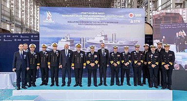 STM'nin Portekiz'e tarihî gemi ihracatında önemli adım: İkinci lojistik destek gemisi de kızağa alındı