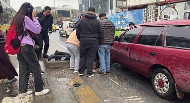 Sultangazi'de yaya geçidinde otomobilin çarptığı kadın yaralandı