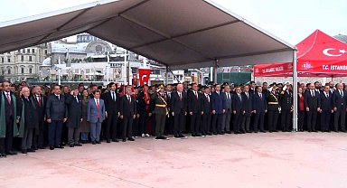 Taksim'de Cumhuriyet Bayramı öncesi tören düzenlendi