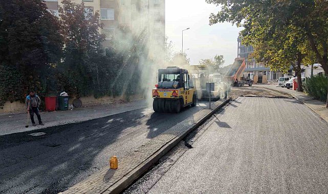 Talas Bahçelievler'de 750 ton sıcak asfalt