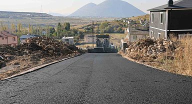 Talas'ın kırsalında asfalt atağı