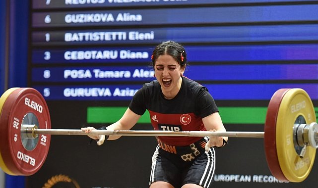Tarsuslu milli halterci 2 Avrupa rekoruyla şampiyon oldu