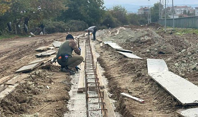 Taşköprü Belediyesi'nin bisiklet yolu projesinde çalışmalar sürüyor