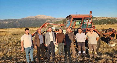 Tavas Belediyesi çiftçiye destek için 480 dekarlık alanda mahsul yetiştirecek