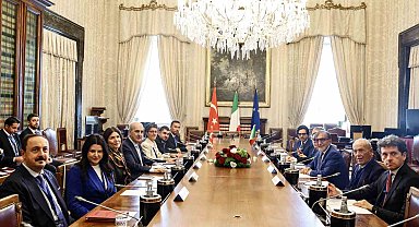 TBMM Başkanı Kurtulmuş, İtalya Senatosu Başkanı La Russa ile görüştü