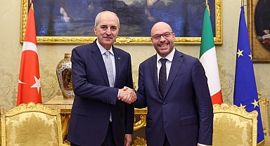 TBMM Başkanı Kurtulmuş, İtalya Temsilciler Meclisi Başkanı Fontana ile görüştü