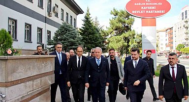 TBMM Millî Savunma Komisyonu Başkanı Akar'dan Kayseri Devlet Hastanesi'ne ziyaret