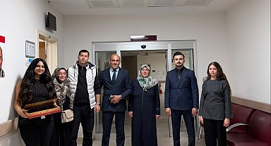 Tercan Devlet Hastanesi'nde hastalar ziyaret edildi