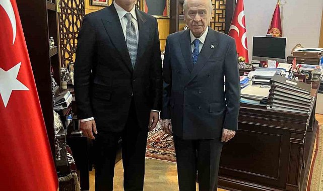 TFF Başkanı Hacıosmanoğlu'ndan MHP lideri Bahçeli'ye ziyaret