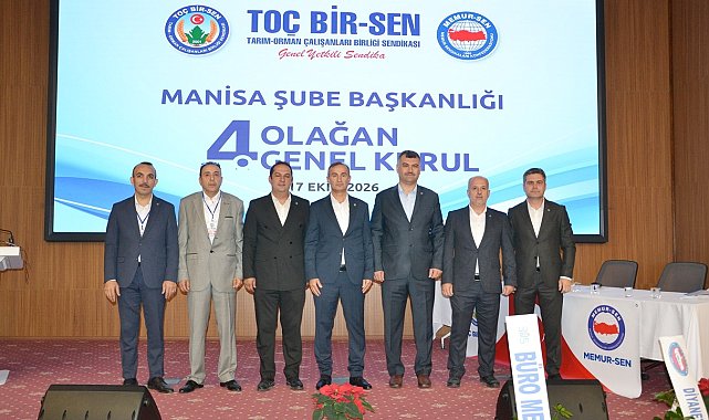 TOÇ Bir-Sen Manisa'da Uğur Bayil güven tazeledi