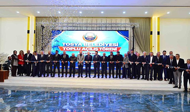 Tosya Belediyesi'nin ilçenin çehresini değiştiren projeleri için görkemli açılış töreni