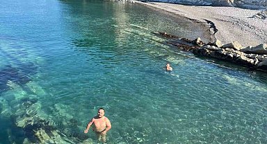 Türkiye'nin en kuzeyinde ekim ayında deniz keyfi