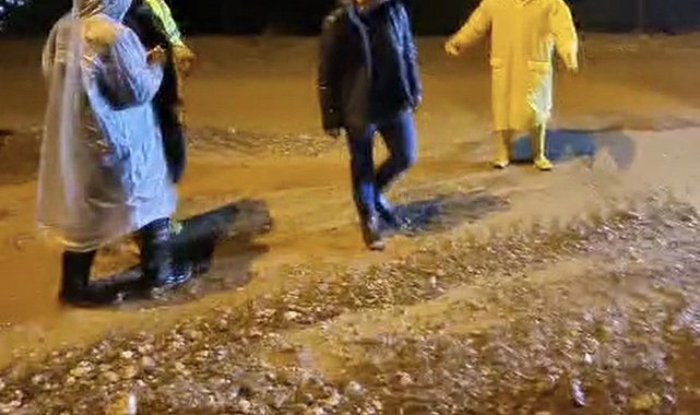 Tut'ta şiddetli yağış sele neden oldu