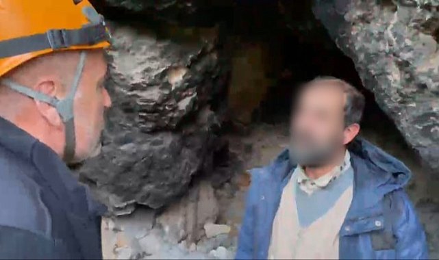 Uludağ'da mağaraya sığınan yaşlı adam için seferber oldular