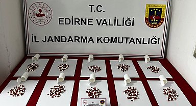 Uzunköprü'de 568 adet sentetik hap ele geçirildi