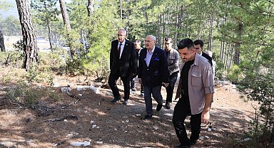 Vali Köşer, Çameli'nde devam eden projeleri yerinde inceledi
