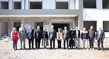 Vali Makas, yapımı tamamlanmak üzere olan okulları inceledi