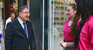 Vali Yılmaz, İsmet İnönü-1 Caddesi esnafını ziyaret etti