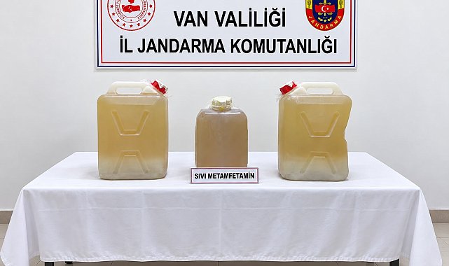 Van'da 34 kilo sıvı metamfetamin ele geçirildi