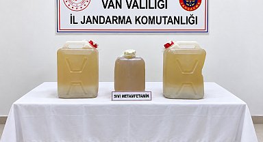 Van'da 34 kilo sıvı metamfetamin ele geçirildi