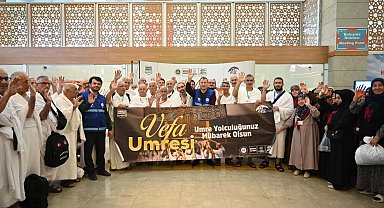 "Vefa Umresi Projesi"nde üçüncü kafile dualarla uğurlandı
