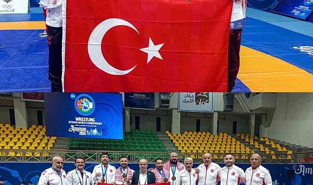Veteran güreşçilerden dünya şampiyonasında 4 madalya