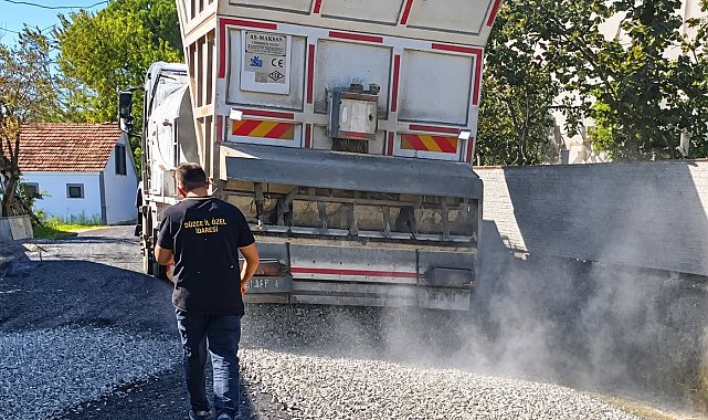 Yaka köyünde soğuk asfalt çalışması tamamlandı