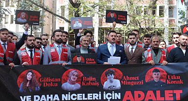Yeniden Refah Gençlik Kolları'ndan Adalet Bakanlığı önünde "adalet" çağrısı