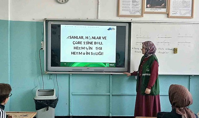 Yeşilay Kars Şubesi'nden öğrencilere sağlıklı yaşam sunumu
